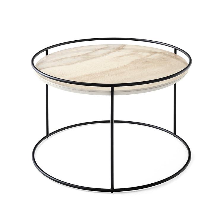 カリガリス ATOLLO アトロ センターテーブル calligaris Atollo: Round coffee table with metal frame | Calligaris New York