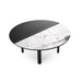 Bam CS5128-M Coffee Table-Coffee Tables-P15L MATT BLACK-P9C SILK WHITE MARBLE-P15L MATT BLACK-Calligaris New York Westchester