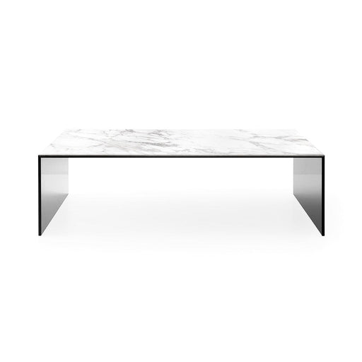 Bridge CS5099-G Coffee Table-Coffee Tables-P2C WHITE MARBLE-GTG SMOKE GREY-Calligaris New York Westchester