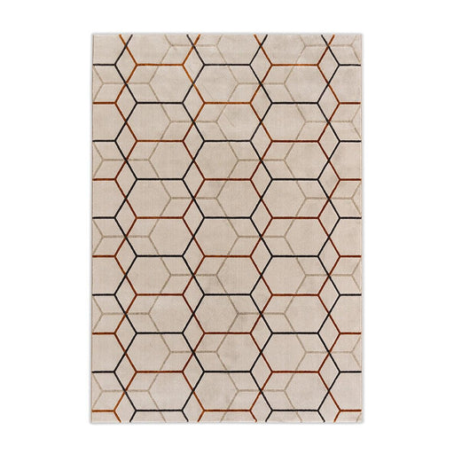 Offset CS7207-A Rug-Rugs-M5H BEIGE/BRICK RED/GREY/BROWN-Calligaris New York Westchester