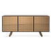 Secret CS6053-1 V Sideboard-Sideboards-GM0 MIRRORED BRONZE-P29L MATT BRONZE-Calligaris New York Westchester