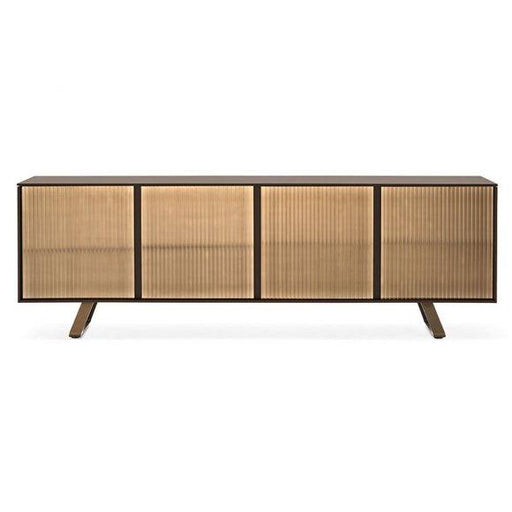 Secret CS6053-3 V Sideboard-Sideboards-GM0 MIRRORED BRONZE-P29L MATT BRONZE-Calligaris New York Westchester