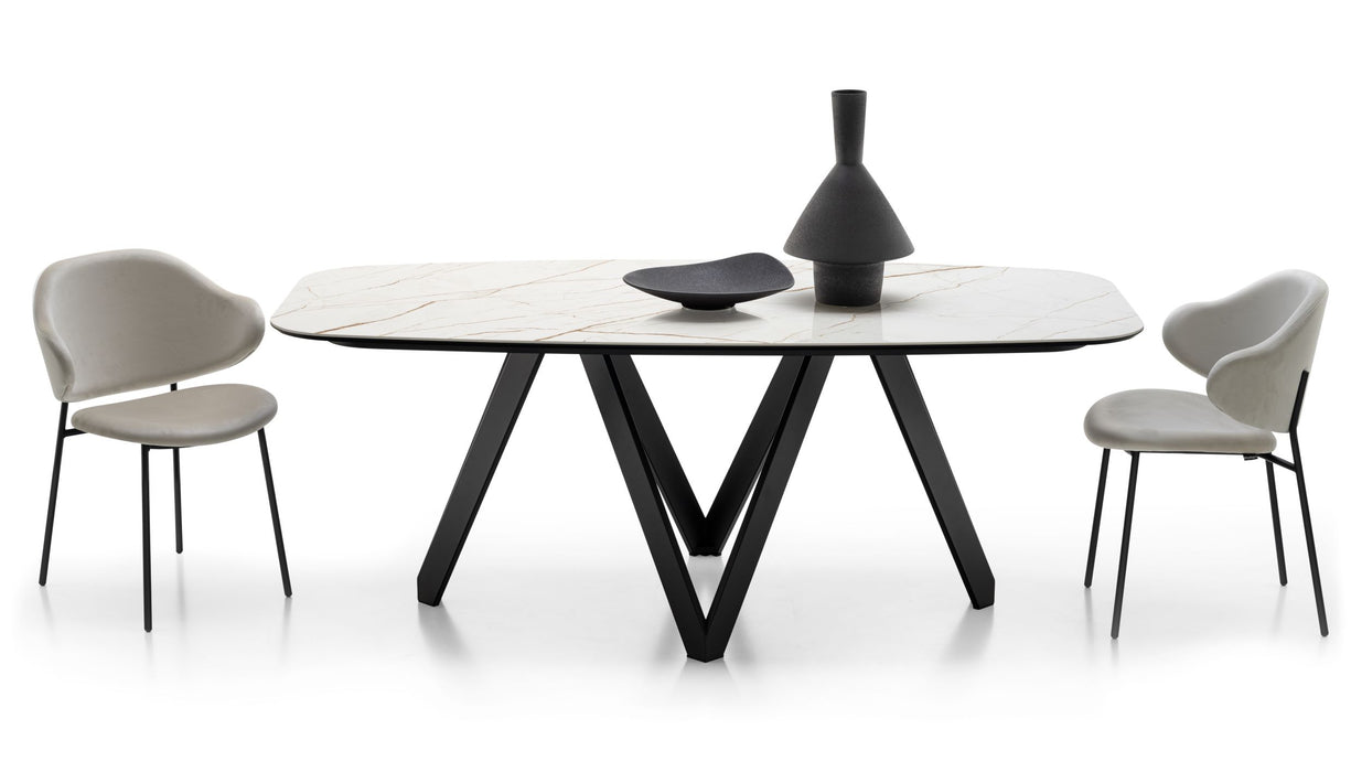 Cartesio CS4092-FB Fixed Table-Dining Tables-Calligaris New York Westchester