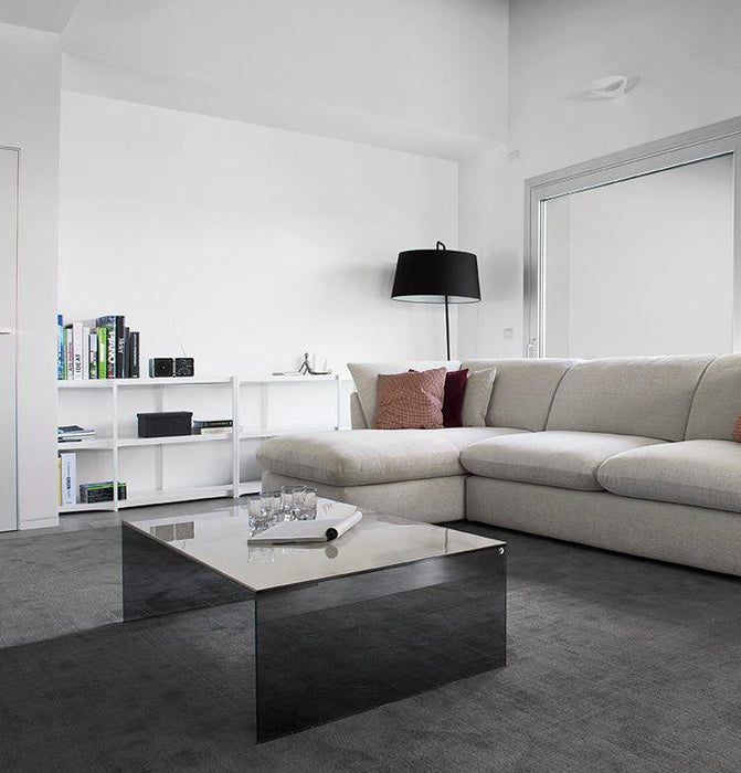 Bridge CS5099-G Coffee Table-Coffee Tables-P2C WHITE MARBLE-GTG SMOKE GREY-Calligaris New York Westchester