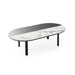 Bam CS5128-G Coffee Table-Coffee Tables-P9C SILK WHITE MARBLE-GMG GREY MIRROR-P15L MATT BLACK-Calligaris New York Westchester