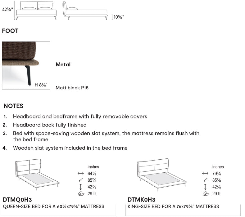 Landa CS6098 Bed-beds-Calligaris New York Westchester