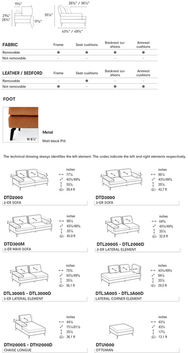 Landa CS3423 Modular Sofa-sofas-Calligaris New York Westchester