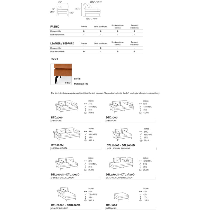Landa CS3423 Modular Sofa-sofas-Calligaris New York Westchester