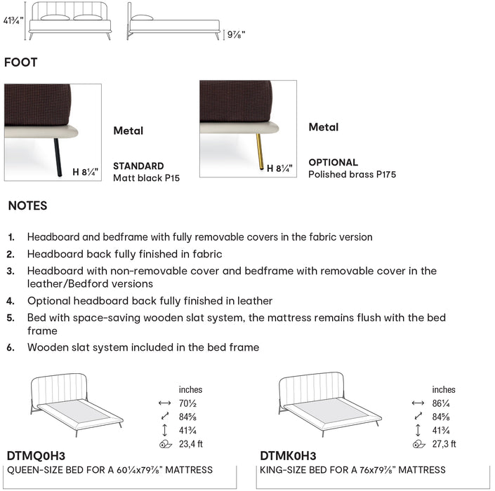 Le Marais CS6097 Bed-beds-Calligaris New York Westchester