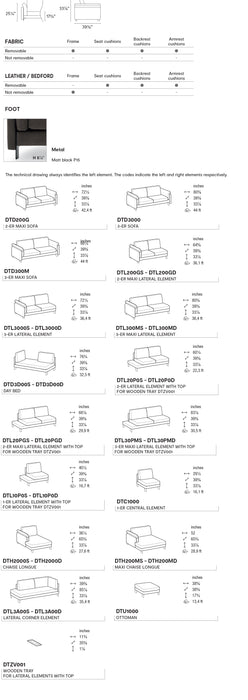 Meridien CS3411 Modular Sofa-sofas-Calligaris New York Westchester