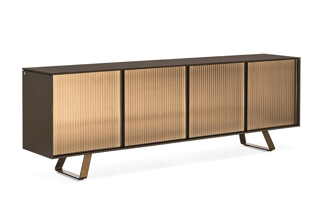 Secret CS6053-3 V Sideboard-Sideboards-GM0 MIRRORED BRONZE-P29L MATT BRONZE-Calligaris New York Westchester