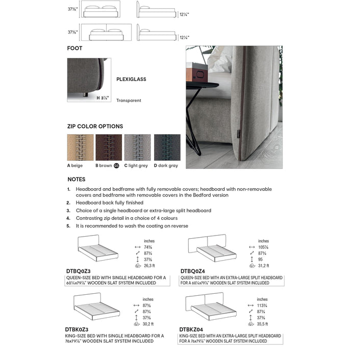 Zip CS6091 Bed-beds-Calligaris New York Westchester