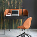 Biblio CS4116 Desk-Desks-P15L MATT BLACK-R04 COGNAC-P15 MATT BLACK-Calligaris New York Westchester