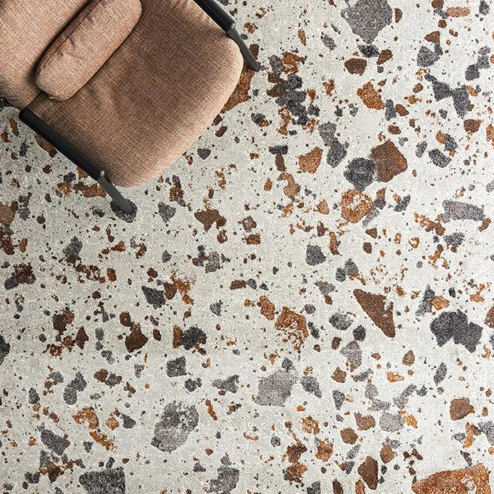 Terrazzo CS7208-A Rug-Rugs-M5I BEIGE/BROWN/GREY/BRICK RED-Calligaris New York Westchester
